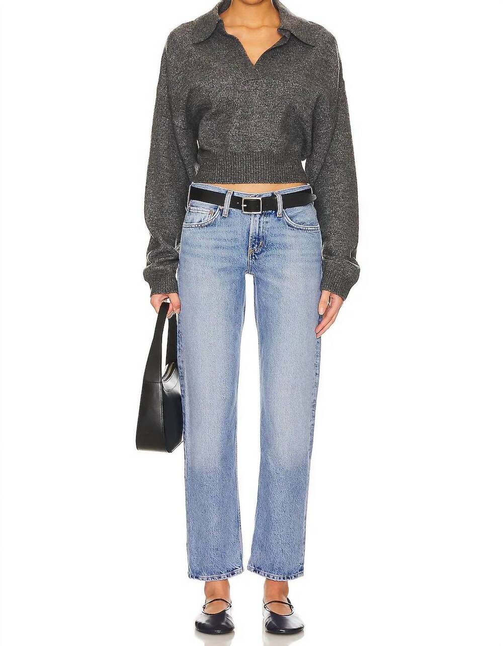 NEW AGOLDE amber lowrise straight jeans in libertine